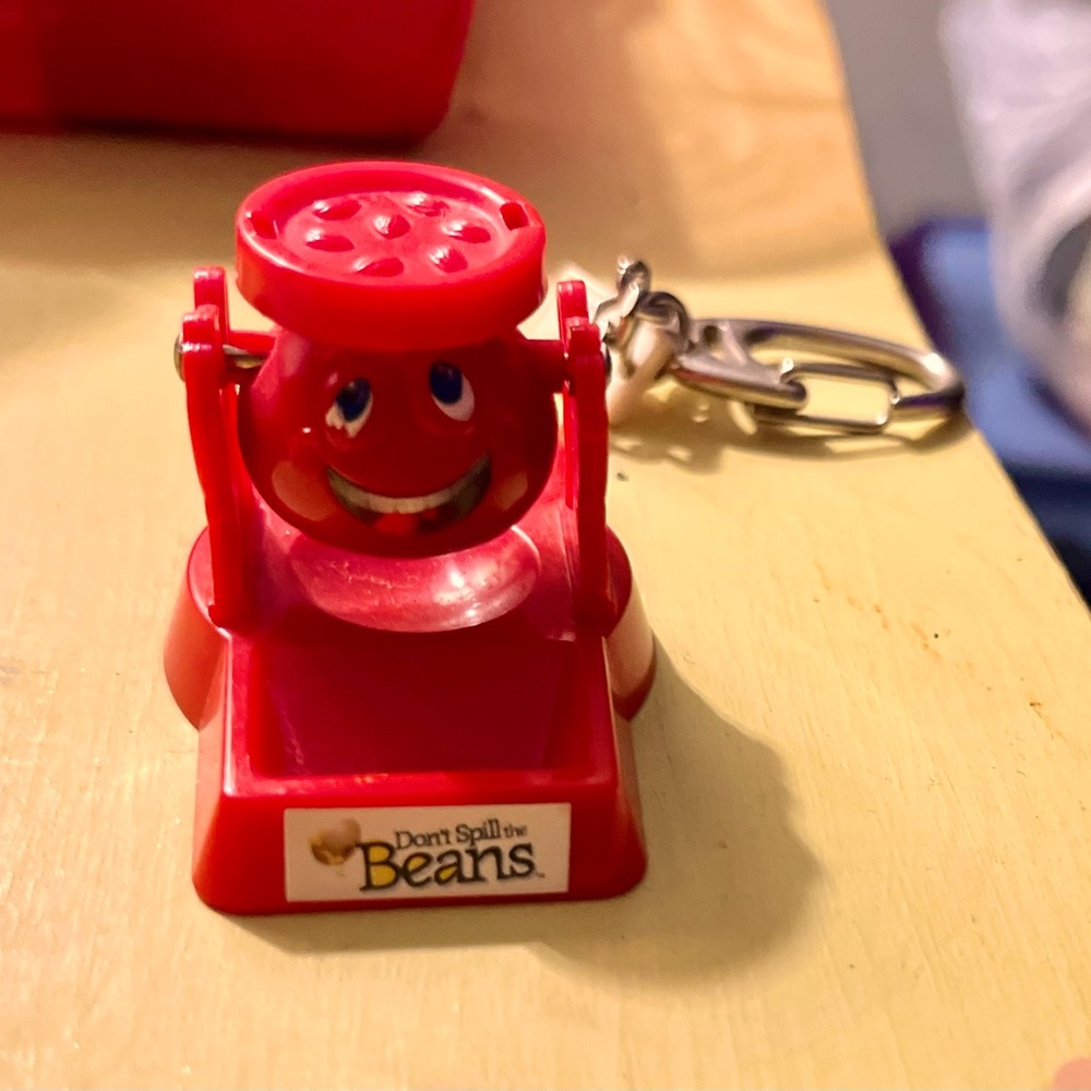 Vintage Miniature “Don’t Spill the Beans” Keychain